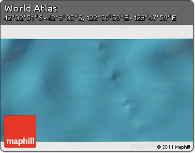 Satellite 3D Map of the Area around 42° 18' 13" S, 123° 19' 29" E