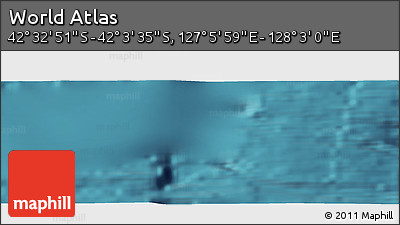 Satellite Panoramic Map of the Area around 42° 18' 13" S, 127° 34' 30" E