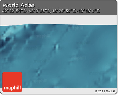 Satellite 3D Map of the Area around 42° 18' 13" S, 12° 49' 29" E