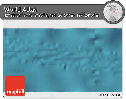 Satellite 3D Map of the Area around 42° 18' 13" S, 136° 55' 30" E