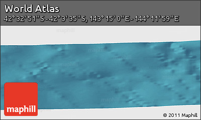 Satellite Panoramic Map of the Area around 42° 18' 13" S, 143° 43' 29" E