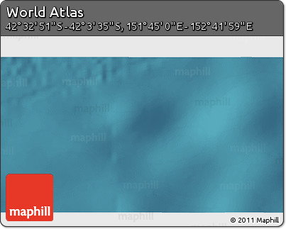 Satellite 3D Map of the Area around 42° 18' 13" S, 152° 13' 29" E