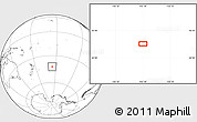 Blank Location Map of the area around 42° 18' 13" S, 155° 28' 29" W