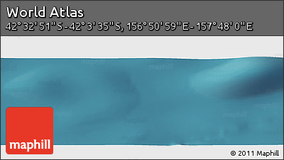 Satellite Panoramic Map of the Area around 42° 18' 13" S, 157° 19' 29" E