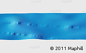 Shaded Relief Panoramic Map of the area around 42° 18' 13" S, 157° 10' 30" W