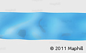 Physical Panoramic Map of the area around 42° 18' 13" S, 15° 13' 29" W