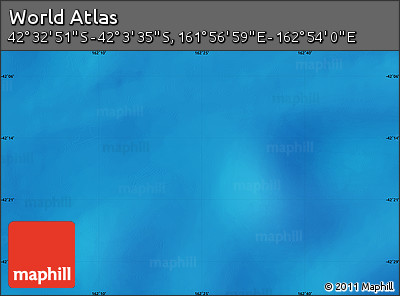 Physical Map of the Area around 42° 18' 13" S, 162° 25' 30" E