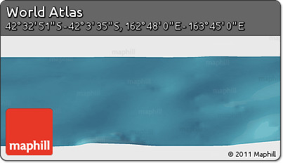 Satellite Panoramic Map of the Area around 42° 18' 13" S, 163° 16' 30" E