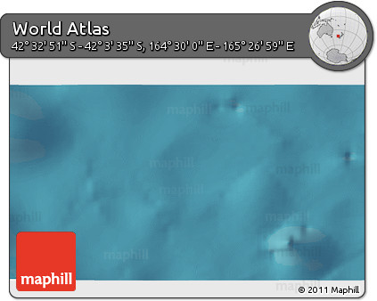 Satellite 3D Map of the Area around 42° 18' 13" S, 164° 58' 29" E