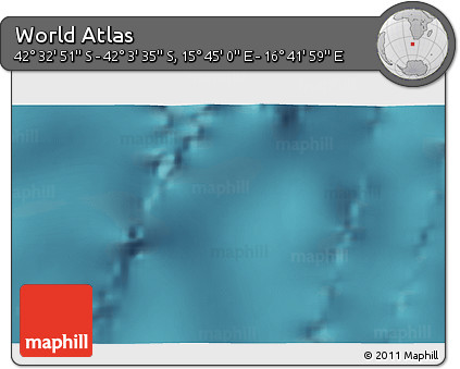 Satellite 3D Map of the Area around 42° 18' 13" S, 16° 13' 30" E