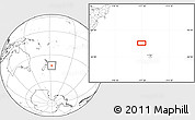 Blank Location Map of the area around 42° 18' 13" S, 177° 34' 29" W