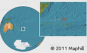 Satellite Location Map of the area around 42° 18' 13" S, 177° 34' 29" W