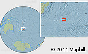 Savanna Style Location Map of the area around 42° 18' 13" S, 177° 34' 29" W, hill shading