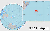 Gray Location Map of the area around 42° 18' 13" S, 178° 25' 30" W