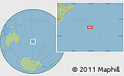 Savanna Style Location Map of the area around 42° 18' 13" S, 178° 25' 30" W