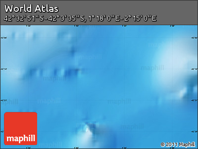 Physical Map of the Area around 42° 18' 13" S, 1° 46' 29" E