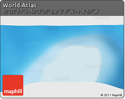 Physical 3D Map of the Area around 42° 18' 13" S, 1° 37' 30" W