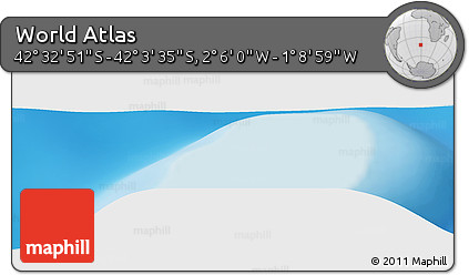 Physical Panoramic Map of the Area around 42° 18' 13" S, 1° 37' 30" W