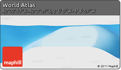Physical Panoramic Map of the Area around 42° 18' 13" S, 1° 37' 30" W
