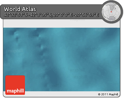 Satellite 3D Map of the Area around 42° 18' 13" S, 20° 28' 30" E