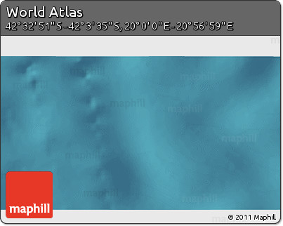 Satellite 3D Map of the Area around 42° 18' 13" S, 20° 28' 30" E