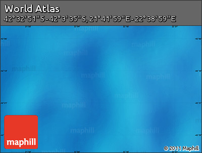 Physical Map of the Area around 42° 18' 13" S, 22° 10' 29" E