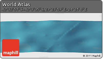 Satellite Panoramic Map of the Area around 42° 18' 13" S, 23° 52' 30" E