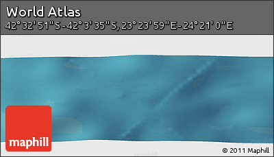 Satellite Panoramic Map of the Area around 42° 18' 13" S, 23° 52' 30" E