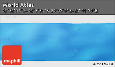 Physical Panoramic Map of the Area around 42° 18' 13" S, 24° 43' 30" E