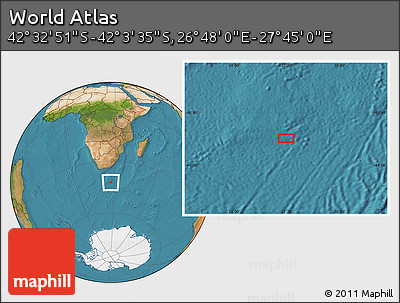Satellite Location Map of the Area around 42° 18' 13" S, 27° 16' 29" E