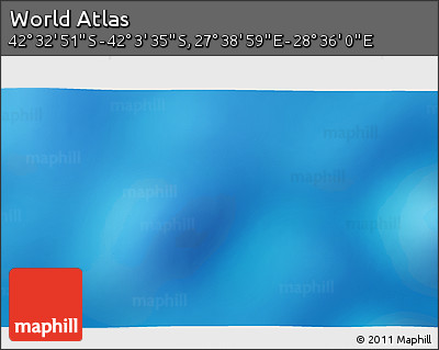 Physical 3D Map of the Area around 42° 18' 13" S, 28° 7' 30" E