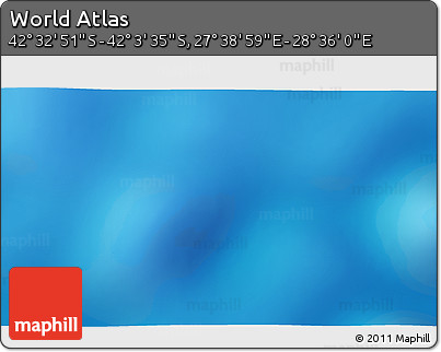 Physical 3D Map of the Area around 42° 18' 13" S, 28° 7' 30" E