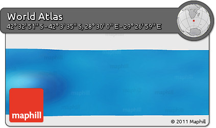 Physical Panoramic Map of the Area around 42° 18' 13" S, 28° 58' 30" E