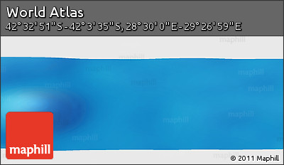 Physical Panoramic Map of the Area around 42° 18' 13" S, 28° 58' 30" E