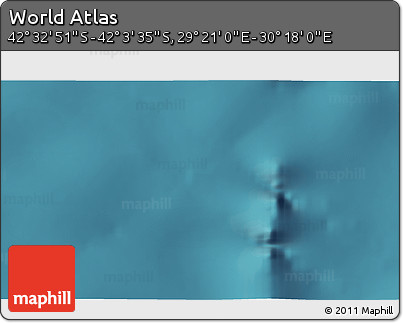 Satellite 3D Map of the Area around 42° 18' 13" S, 29° 49' 30" E