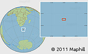 Savanna Style Location Map of the area around 42° 18' 13" S, 29° 49' 30" E