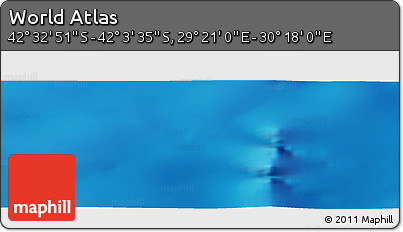 Physical Panoramic Map of the Area around 42° 18' 13" S, 29° 49' 30" E