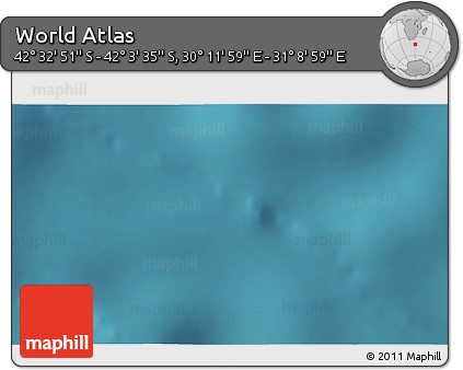 Satellite 3D Map of the Area around 42° 18' 13" S, 30° 40' 29" E