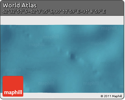 Satellite 3D Map of the Area around 42° 18' 13" S, 30° 40' 29" E