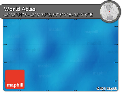 Physical Map of the Area around 42° 18' 13" S, 31° 31' 29" E