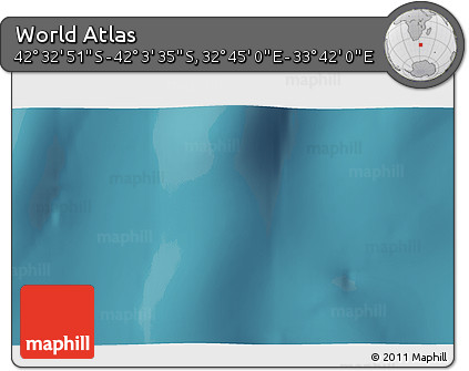 Satellite 3D Map of the Area around 42° 18' 13" S, 33° 13' 30" E
