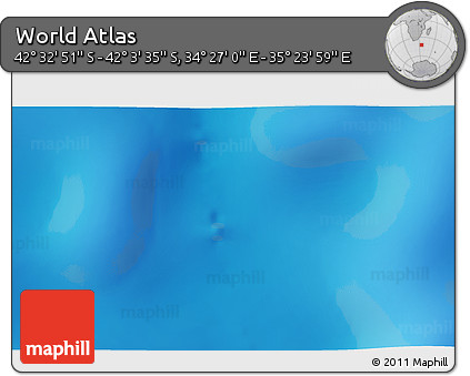 Physical 3D Map of the Area around 42° 18' 13" S, 34° 55' 29" E