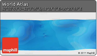 Political Panoramic Map of the Area around 42° 18' 13" S, 34° 55' 29" E