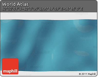 Satellite 3D Map of the Area around 42° 18' 13" S, 35° 46' 29" E