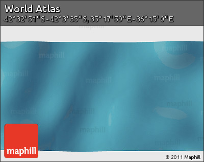 Satellite 3D Map of the Area around 42° 18' 13" S, 35° 46' 29" E