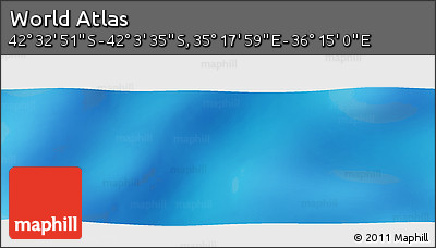 Physical Panoramic Map of the Area around 42° 18' 13" S, 35° 46' 29" E