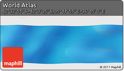 Physical Panoramic Map of the Area around 42° 18' 13" S, 35° 46' 29" E