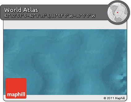 Satellite 3D Map of the Area around 42° 18' 13" S, 36° 28' 30" W