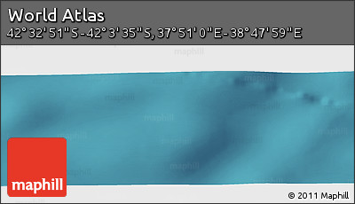 Satellite Panoramic Map of the Area around 42° 18' 13" S, 38° 19' 30" E