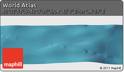 Satellite Panoramic Map of the Area around 42° 18' 13" S, 39° 10' 29" E